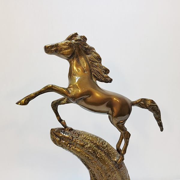 야생마2호(상패)/청동 황동 공예품 금속 신주 주물 조각상 조형물 인테리어소품 조각품 말 장식품 감사패 공로패 기념패