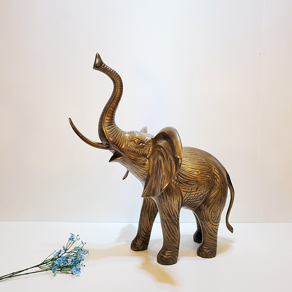 코끼리(특대)/황동 청동 공예품 신주 주물 금속 조각상 조각품 조형물 전원주택 조경 인테리어소품