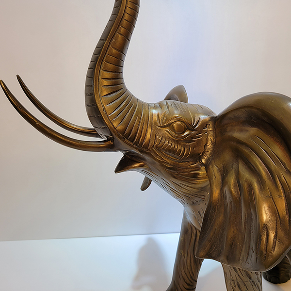 코끼리(특대)/황동 청동 공예품 신주 주물 금속 조각상 조각품 조형물 전원주택 조경 인테리어소품
