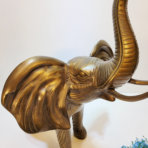 코끼리(특대)/황동 청동 공예품 신주 주물 금속 조각상 조각품 조형물 전원주택 조경 인테리어소품