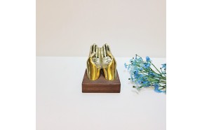 손명함꽂이/황동 청동 공예품 신주 주물 생활소품 인테리어소품 명함꽂이 승진선물 개업선물