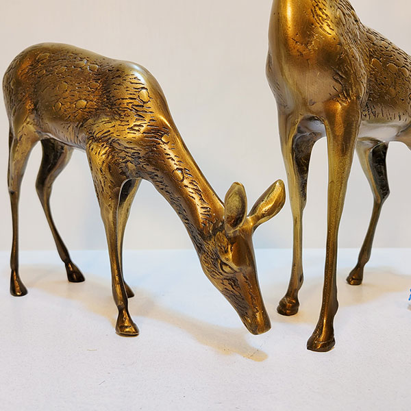 사슴조각상(중)/사슴 조형물 청동 황동 공예 금속 주물 인테리어소품 브론즈 장식품 지인선물 부모님선물 개업선물 집들이선물