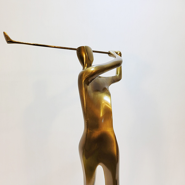 추상골프(중) 상패/ 황동 청동 공예품 주물 금속 조각상 조각품 조형물 이글패 싱글패 골프패