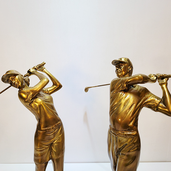 골프(대)장식품/황동 청동 공예품 신주 주물 금속 조각상 조각품 조형물 인테리어용품 골프 장식품