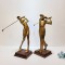 골프(대)장식품/황동 청동 공예품 신주 주물 금속 조각상 조각품 조형물 인테리어용품 골프 장식품
