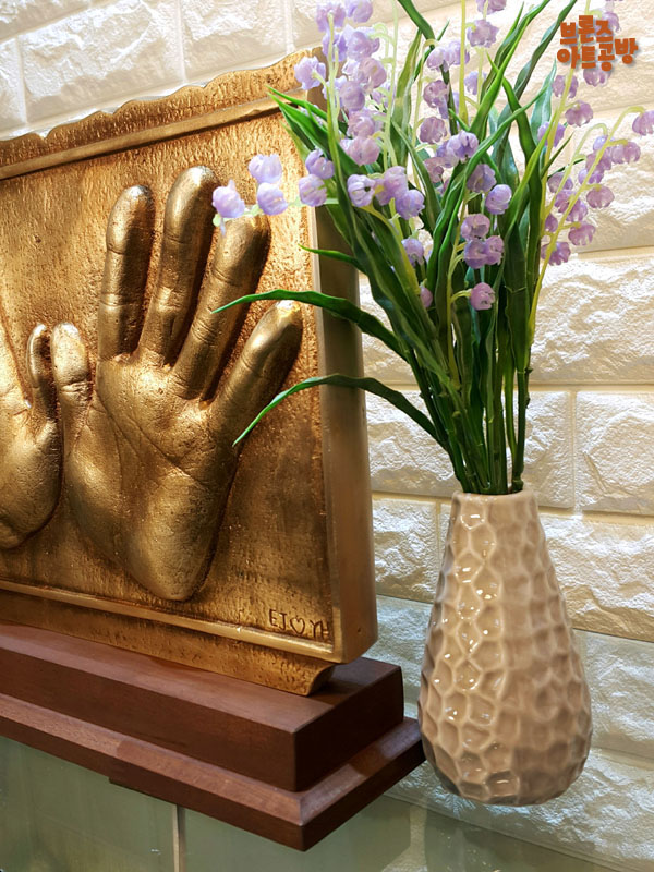 가족 핸드프린팅(손)/황동 청동 공예품 신주 주물 금속 조각품 조형물 생활소품 인테리어소품 장식품 주문제작