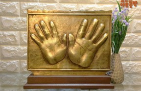 가족,연인 커플 핸드프린팅(손)/황동 청동 공예품 신주 주물 금속 조각품 조형물 인테리어소품 장식품 주문제작