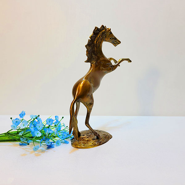 뛰는말(소)/황동 청동 공예품 신주 주물 말 장식품 조각상 조각품 인테리어소품