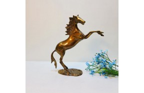 뛰는말(소)/황동 청동 공예품 신주 주물 말 장식품 조각상 조각품 인테리어소품