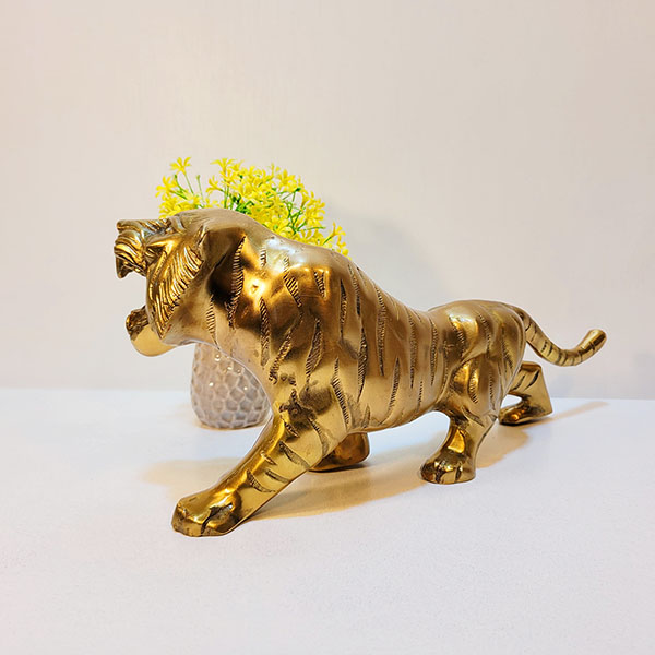 호랑이(대)/황동 청동 공예품 신주 주물 금속 조각상 조각품 조형물 인테리어소품 장식용품