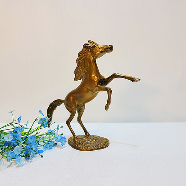 야생마 1호/ 말 황동 청동 공예품 신주 주물 금속 조각상 조각품 조형물 생활소품 인테리어소품