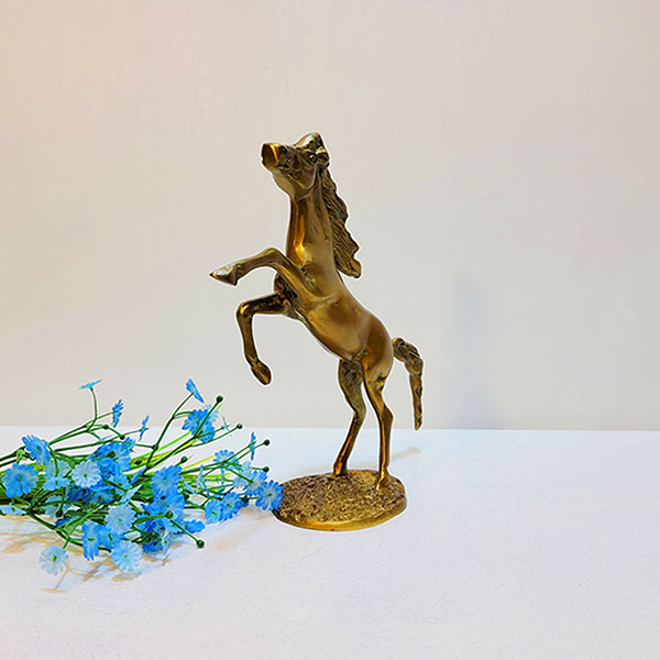 야생마 1호/ 말 황동 청동 공예품 신주 주물 금속 조각상 조각품 조형물 생활소품 인테리어소품