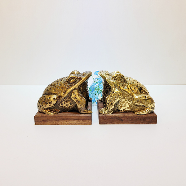 두꺼비 소 조각상 조각품 주물 황동 청동 공예품 복과 행운 풍수지리 인테리어소품 두꺼비 조형물 브론즈 아트 공방