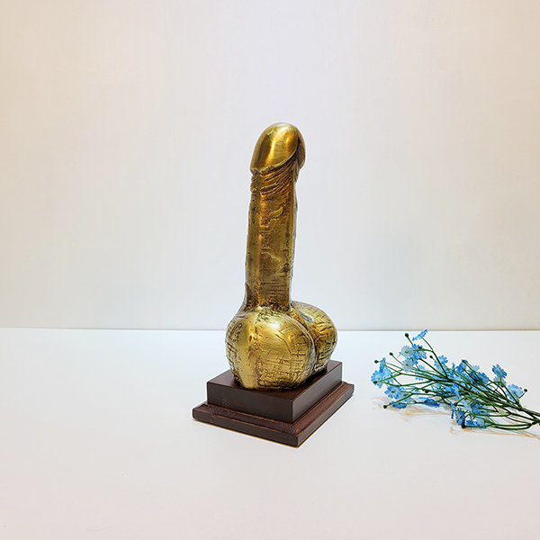 남근 조각품 장식품 청동 황동 부부화합 주물 장식 의미 풍수인테리어