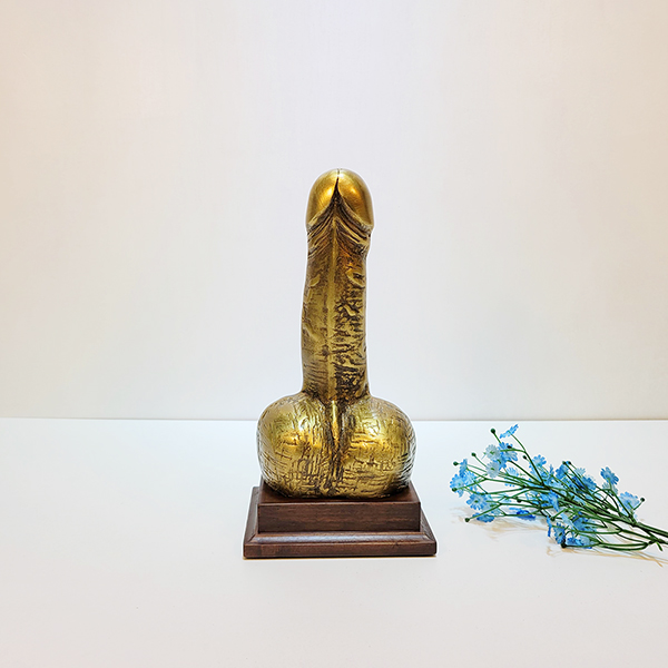 남근 조각품 장식품 청동 황동 부부화합 주물 장식 의미 풍수인테리어