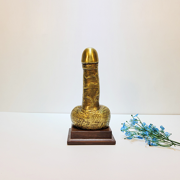 남근 조각품 장식품 청동 황동 부부화합 주물 장식 의미 풍수인테리어
