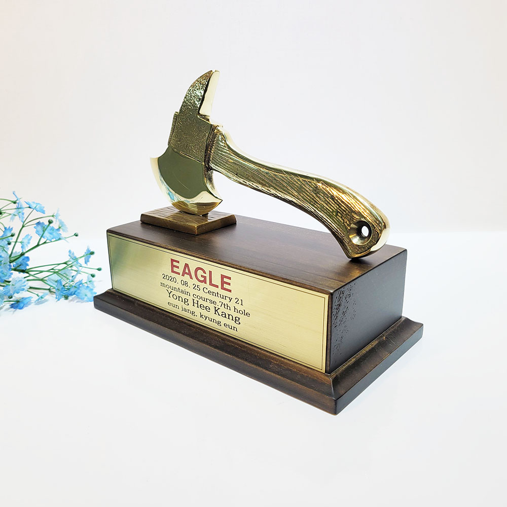 청동 도끼 상패 조각상 조각품 합격기원 축하 황동 기념패 공로패 감사패 주물 주문제작 브론즈 아트공방