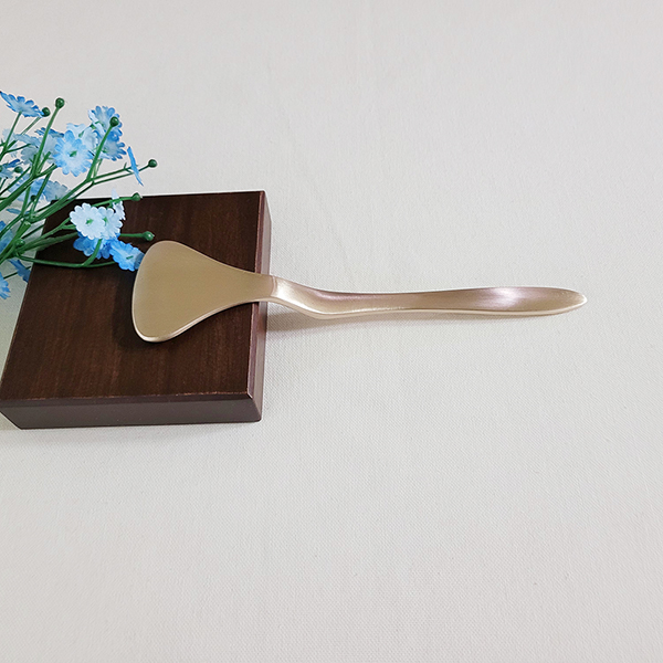 V라인 괄사마사지기 유기 방짜 놋쇠 주물 생활소품 혈액순환 안마 지압 주걱 뿔