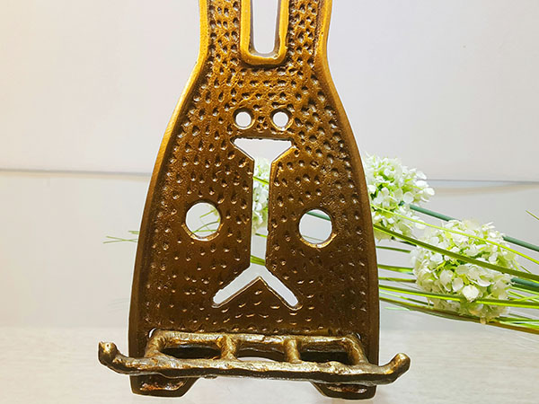 청동 토끼 거치대 받침대 지지대 핸드폰 액자 이젤 금속 주물 엔틱 테이블 데코 브론즈 조형물 공예 조각 장식품
