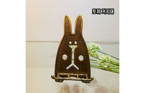 청동 토끼 거치대 받침대 지지대 핸드폰 액자 이젤 금속 주물 엔틱 테이블 데코 브론즈 조형물 공예 조각 장식품