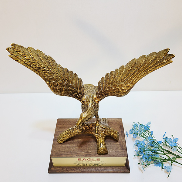 가지독수리(소)상패 청동 황동 공예품 감사패 기념패 공로패 축하패 골프 홀인원 이글패 싱글패 조각품 조각상 장식품 인테리어