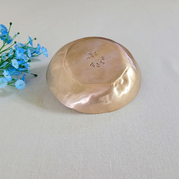 방짜 유기 그릇 놋접시3P 둥근원형 앞접시 나눔접시 반찬그릇 신혼 혼수 주물 예쁜디자인그릇