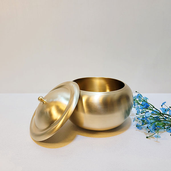 유기 요강(대) 방짜 예단 혼수용품 복요강 보석함 저금통 장식 놋쇠 미니요강 돈보관함 청동 황동 주물