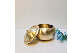 유기 요강(대) 방짜 예단 혼수용품 복요강 보석함 저금통 장식 놋쇠 미니요강 돈보관함 청동 황동 주물