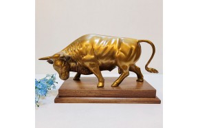 싸움소 3호 황소 조각상 청동 황동 조각품 장식품 주물 금속공예 풍수인테리어 브론즈 아트 공방