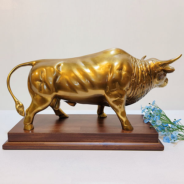 싸움소 2호 공예품 황동 조각품  황소 조각상 조형물 청동 신주 주물공장 금속 브론즈 아트 공방
