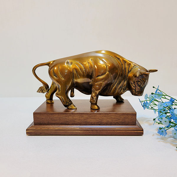 싸움소 5호 청동 황동 황소 조각품 장식품 조각상 조형물 신주 주물 금속공예 브론즈 아트 공방
