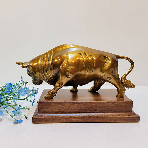 싸움소 5호 청동 황동 황소 조각품 장식품 조각상 조형물 신주 주물 금속공예 브론즈 아트 공방