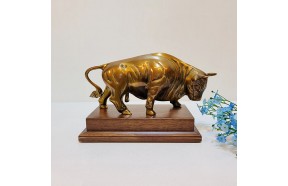 싸움소 5호 청동 황동 황소 조각품 장식품 조각상 조형물 신주 주물 금속공예 브론즈 아트 공방