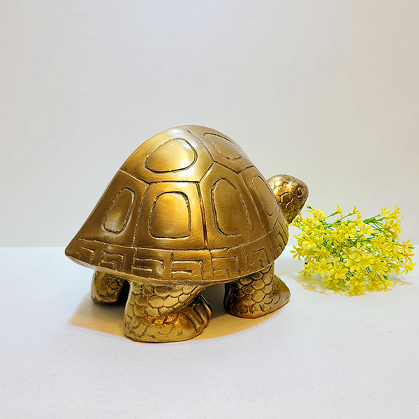 거북이3호 공예품 청동 황동 조각상 조형물 주물 신주 금속 장식품 집들이선물 풍수인테리어 브론즈 아트 공방