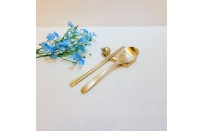 유기 방짜 어린이 수저세트 둥근어린이수저 놋수저 놋숟가락 아동스푼 아동용 유기제품 브론즈아트공방