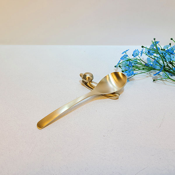 방짜 유기 디저트 스푼 빙수스푼 디저트 놋수저 죽숟가락 브론즈아트공방