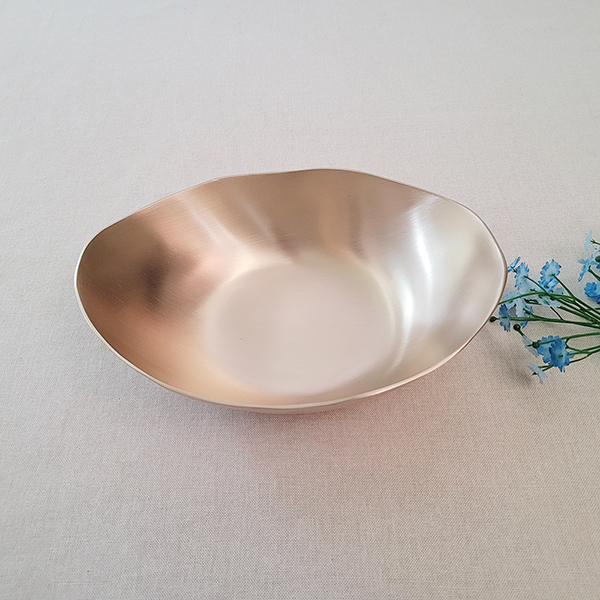 유기그릇 볼접시 대 방짜 타원형접시 디저트 샐러드 파스타 모듬접시 놋접시 놋그릇