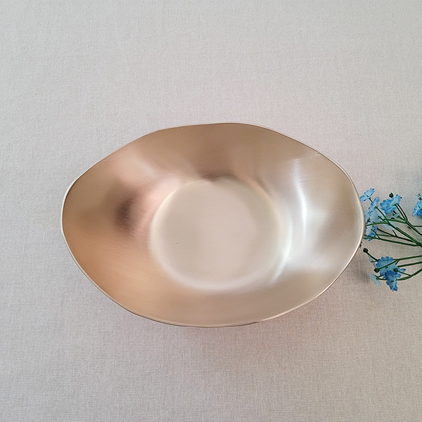 유기그릇 볼접시 대 방짜 타원형접시 디저트 샐러드 파스타 모듬접시 놋접시 놋그릇