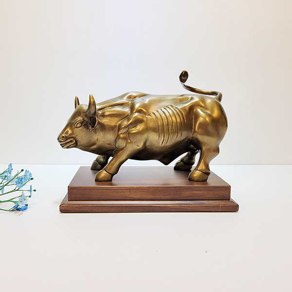 뉴욕 황소 장식품 청동 황동 월가소 월스트리트 뉴욕 대형 행운 복 개업선물 주물 금속 공예품 조각품 조각상 풍수 인테리어