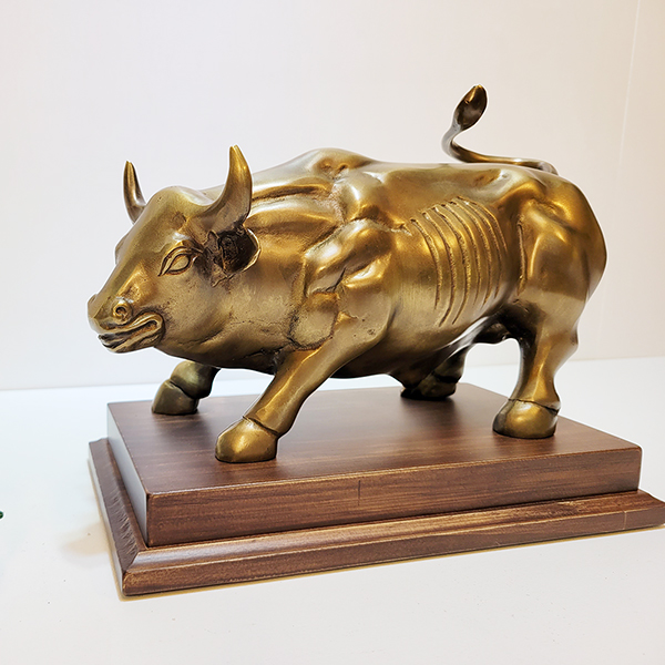 뉴욕 황소 장식품 청동 황동 월가소 월스트리트 뉴욕 대형 행운 복 개업선물 주물 금속 공예품 조각품 조각상 풍수 인테리어