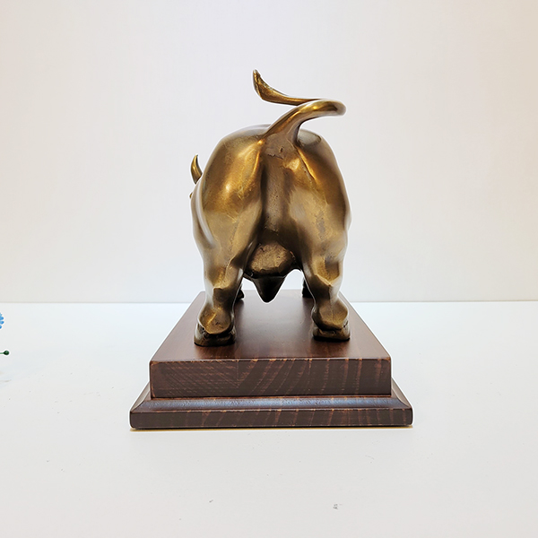 뉴욕 황소 장식품 청동 황동 월가소 월스트리트 뉴욕 대형 행운 복 개업선물 주물 금속 공예품 조각품 조각상 풍수 인테리어