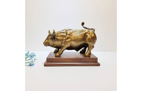 뉴욕 황소 장식품 청동 황동 월가소 월스트리트 뉴욕 대형 행운 복 개업선물 주물 금속 공예품 조각품 조각상 풍수 인테리어