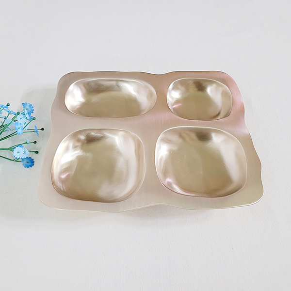 유기 방짜 어린이 식판 놋그릇 아기 유아 돌선물 돌식기 일인식판 다이어트식판 부모님선물 지인선물 주물 청동 브론즈