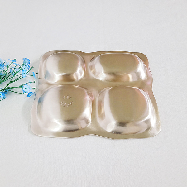 유기 방짜 어린이 식판 놋그릇 아기 유아 돌선물 돌식기 일인식판 다이어트식판 부모님선물 지인선물 주물 청동 브론즈