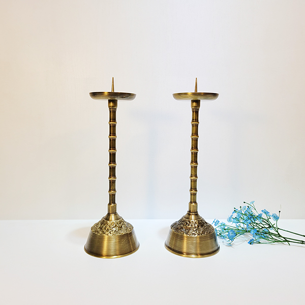 전통 매디 촛대 황동 청동 제수 차례 제사용품 조상 제사상 납골당 불교용품 공예품 생활소품 캔들 천주교촛대
