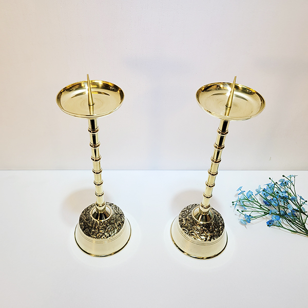 전통 매디 촛대 황동 청동 제수 차례 제사용품 조상 제사상 납골당 불교용품 공예품 생활소품 캔들 천주교촛대