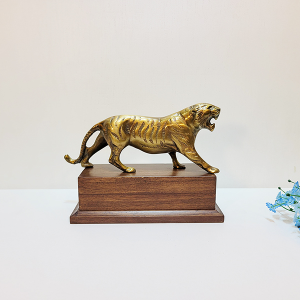 호랑이 소 상패 청동 황동 조각품 장식품 기념패 감사패 우승패 공로패 골프상패