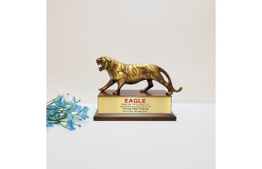 호랑이 소 상패 청동 황동 조각품 장식품 기념패 감사패 우승패 공로패 골프상패