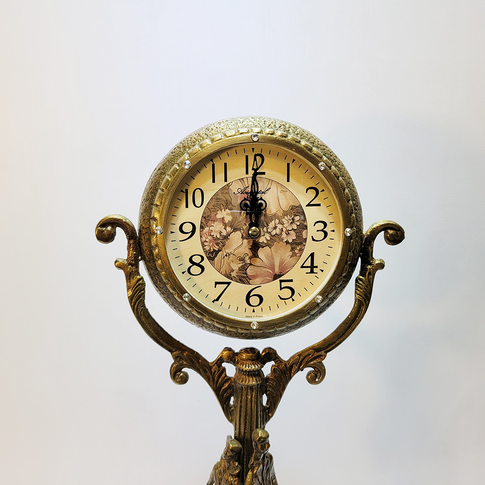 연인 탁상시계 상패 황동 청동 공예품 공로패 감사패 기념패 우승패 골프 시계 주물 신주 금속 개업선물 브론즈 인테리어소품