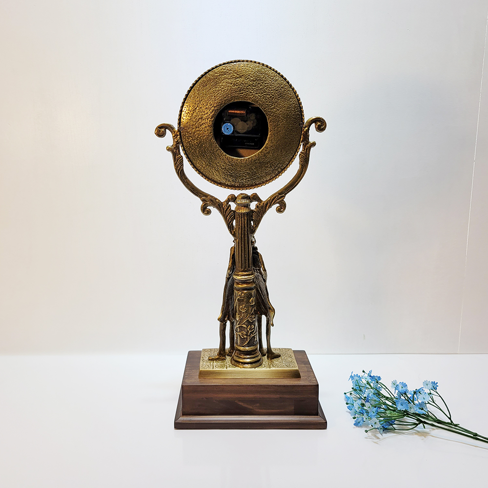 연인 탁상시계 상패 황동 청동 공예품 공로패 감사패 기념패 우승패 골프 시계 주물 신주 금속 개업선물 브론즈 인테리어소품